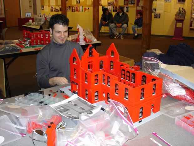 Chris Sonsini working on his masterpiece.