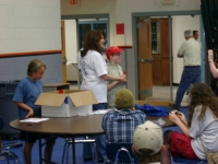 Building events and model displays for visitors